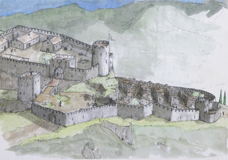 Le fort (dessin M. Morard)