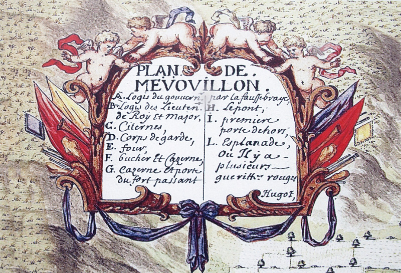 Légende du plan (17e siècle)